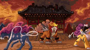 Tower in Fire (Pokémon) Live Wallpaper 4K